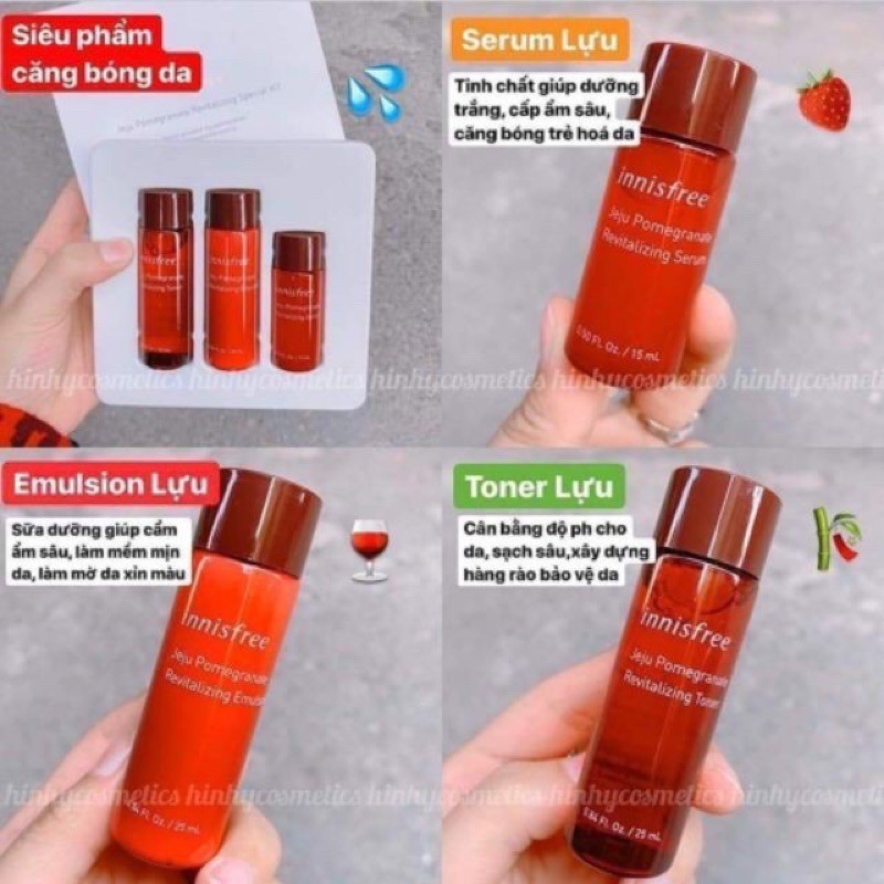 Sét dưỡng da mini lựu đỏ Innisfree Jeju Pomegranate Revitalizing Kit