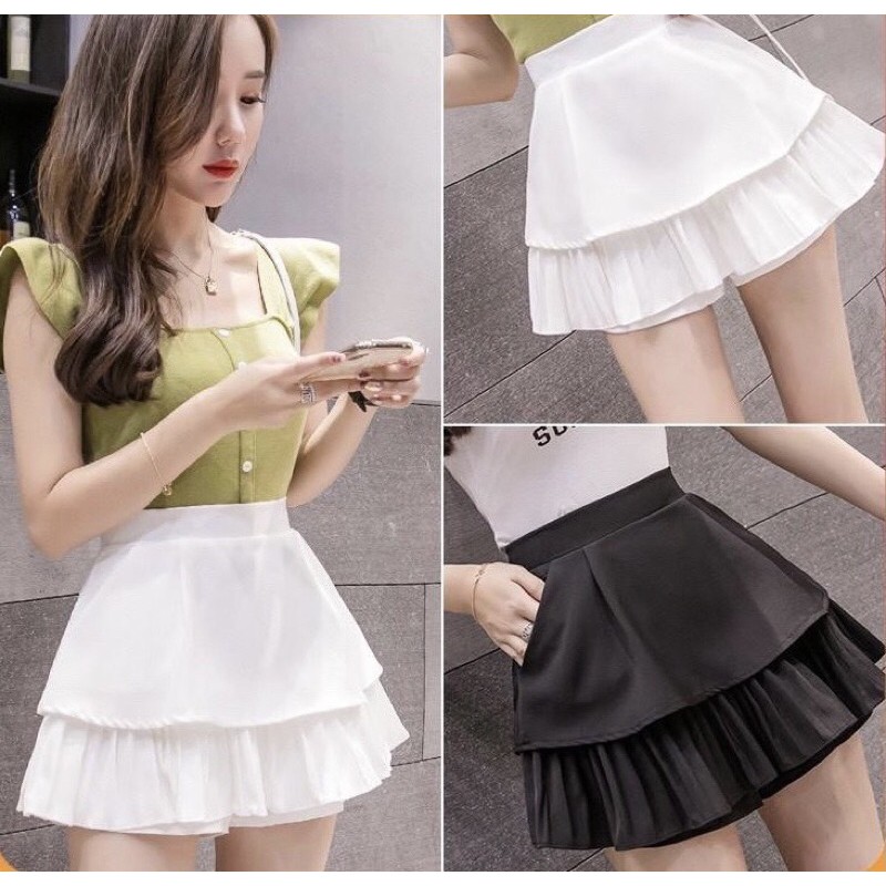 Chân váy 2 TẦNG  có quần trong Quảng Châu