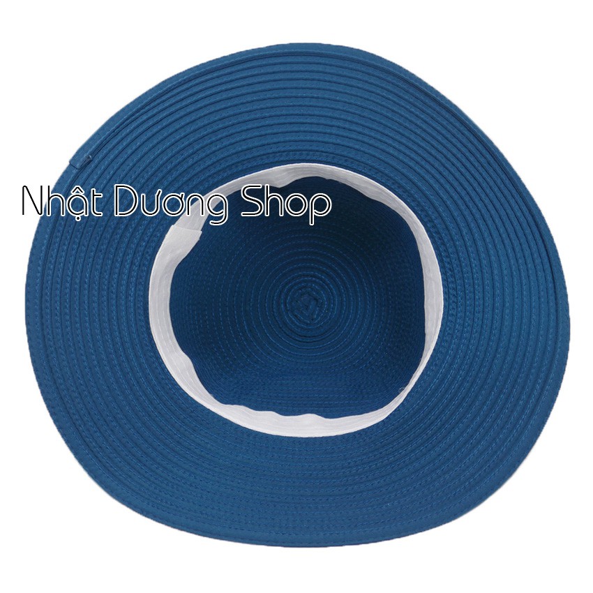 [ FREESHIP ] Nón bo nữ rộng vành 8cm có gắn hoa với chất liệu cói cao cấp, sang trọng che nắng cực tốt