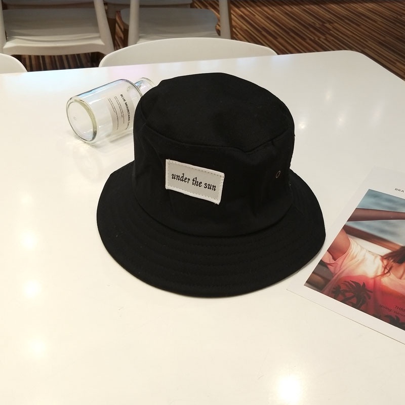 Mũ bucket vành tròn under the sun, nón tai bèo thời trang phong cách unisex nam, nữ hai màu đen, trắng - M24