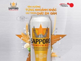 Bia SAPPORO Premium lon 500ml