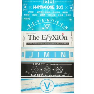 Banner BTS, EXO, WANNA ONE, SEVENTEEN, JIMIN, V