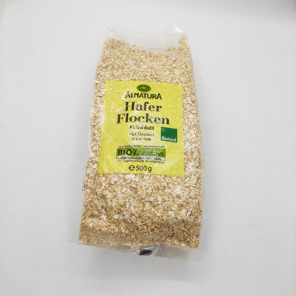 Yến mạch Đức cán vỡ - Gói 500 g - Hafer Flocken Bio Alnatura