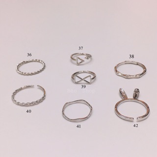 Nhẫn midi tráng bạc