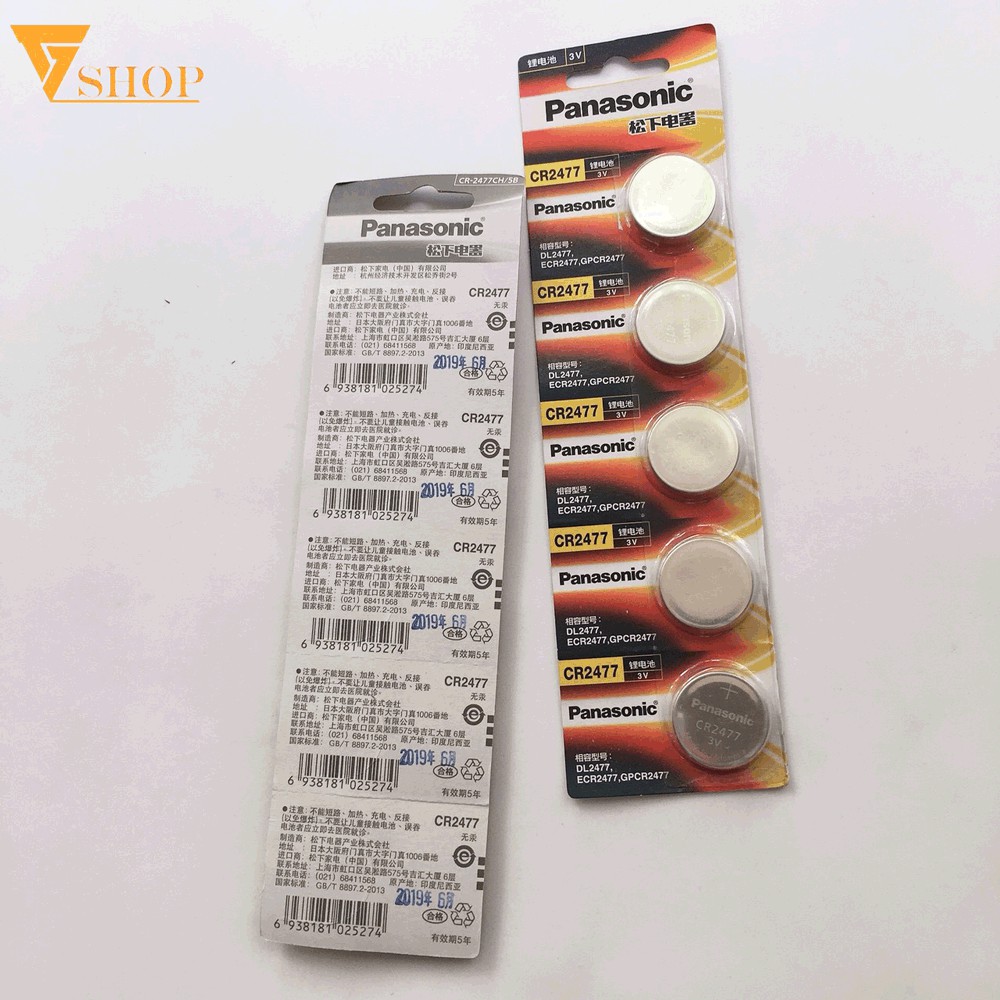 1 viên pin CR2477 Panasonic 3V - Hàng nhập khẩu