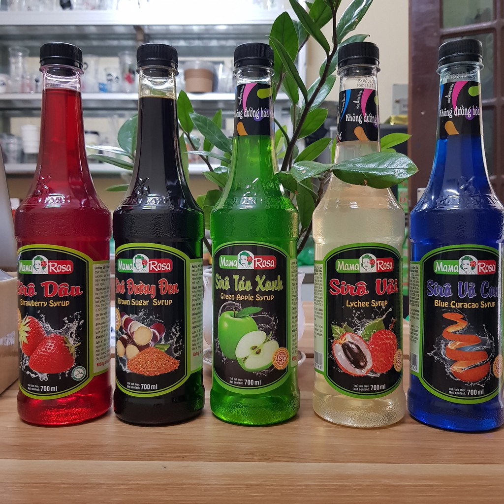Syro MAMA ROSA đủ hương chai nhựa 700ml