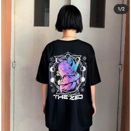 🌸Siêu Rẻ 💯  Áo thun tay lỡ THE ZED MÈO KHÔNG GIAN From Rộng Unisex CHẤT ĐẸP CÓ FREESHIP | BigBuy360 - bigbuy360.vn