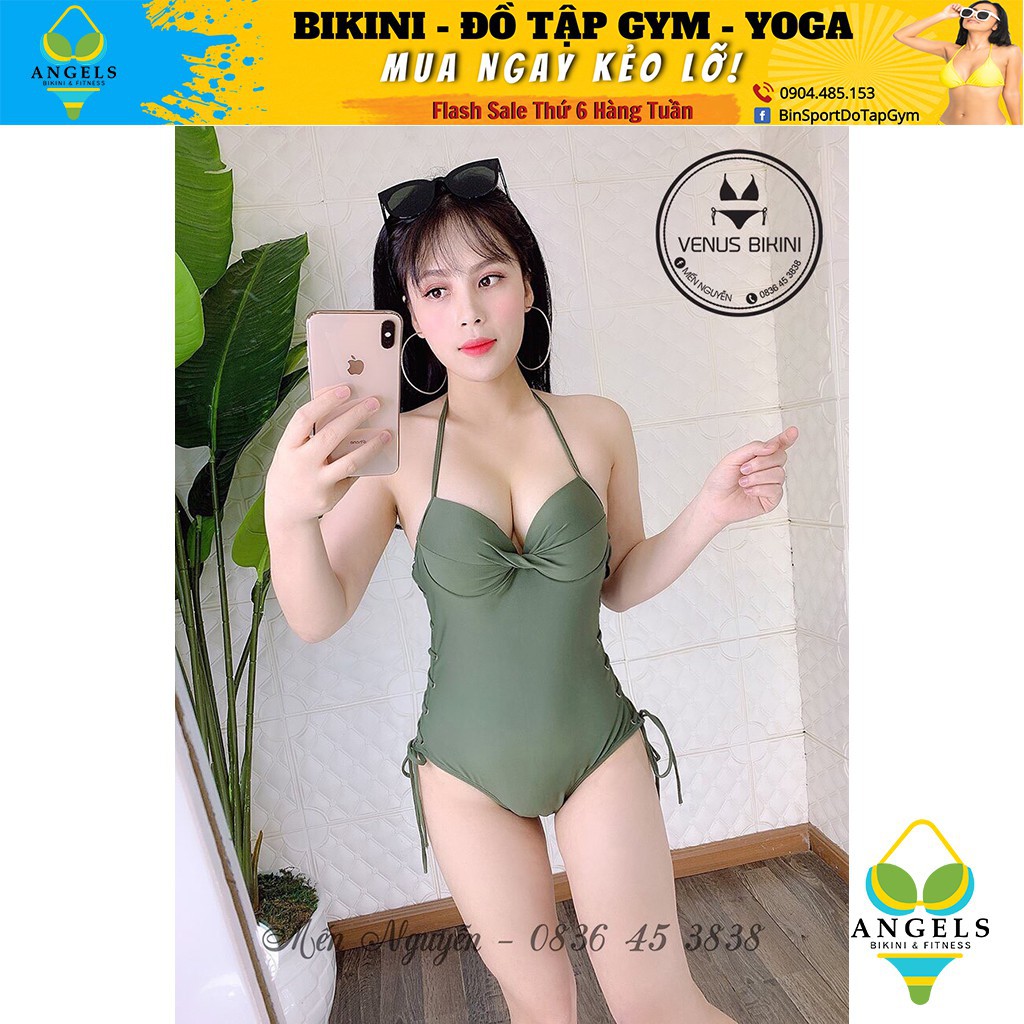 Bikini Body Đan Eo, Bộ Đồ Bơi Một Mảnh ,Màu Đen, Đỏ, Rêu,Sexy Mặc Đi Biển BHV013 [ Giá Sỉ ] | BigBuy360 - bigbuy360.vn