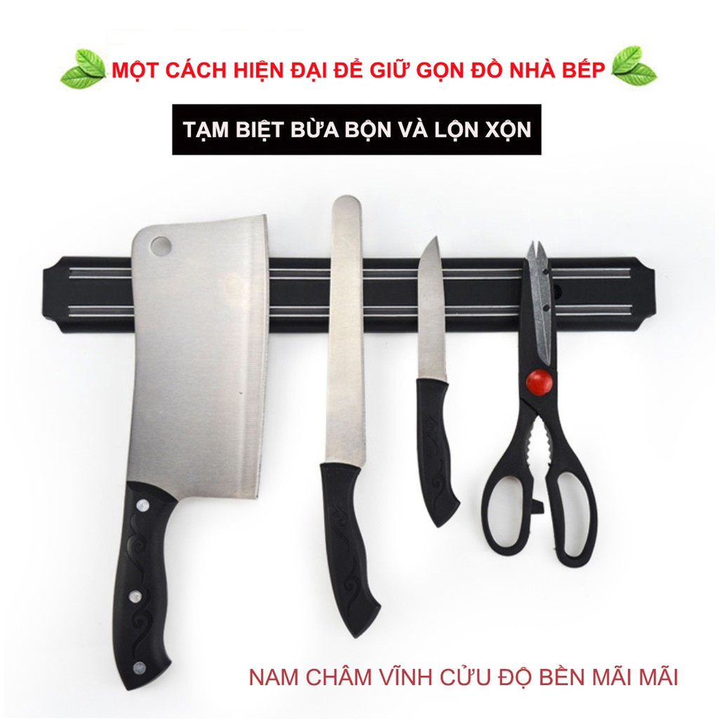 Giá treo dao kéo dụng cụ nam châm vĩnh cửu - thanh nam châm treo đồ dùng đa năng - giữ cho đồ đạc luôn gọn gàng