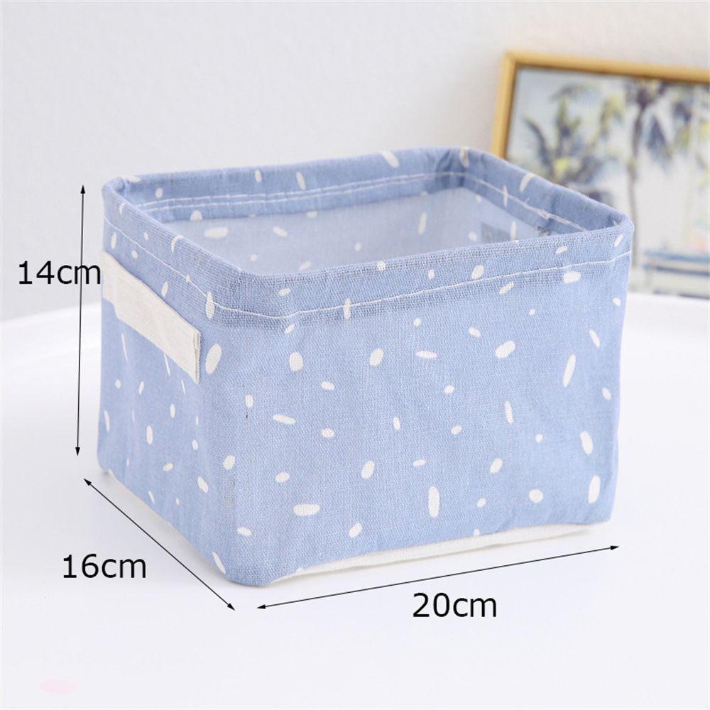 Giỏ đựng đồ đa năng bằng cotton có thể gấp lại tiện lợi cho đựng đồ giặt trong nhà hoặc đồ lặt vặt ở văn phòng