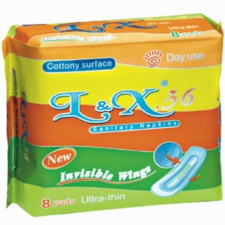 Băng vệ sinh L&X cánh tàng hình 8 miếng có bạc hà