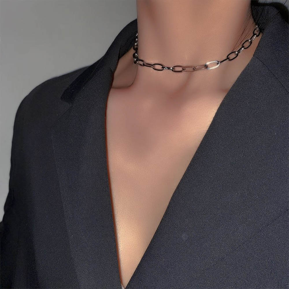 Vòng cổ choker kim loại phong cách Hàn Quốc dành cho nữ