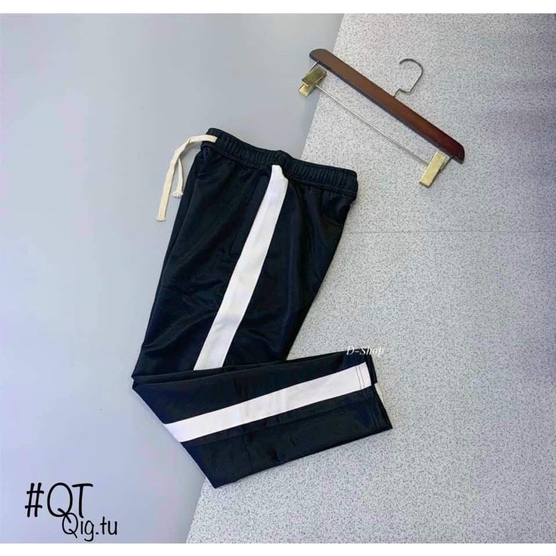 Quần jogger nam nữ thể thao, quần ống suông 3 sọc 1 sọc