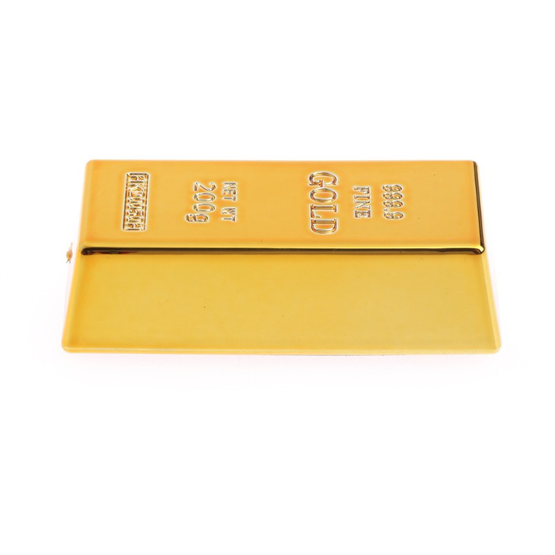 Nam Châm Hình Viên Gạch Vàng Bằng Nhựa Resin Trang Trí Tủ Lạnh