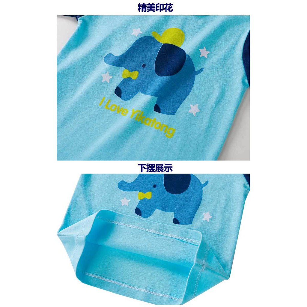 Cotton Cartoon Girl Boy Clothing Underwear Pyjamas Áo Thun Tay Dài Thời Trang Hàn Quốc 2020 Cho Bé Trai 1-7 Tuổi