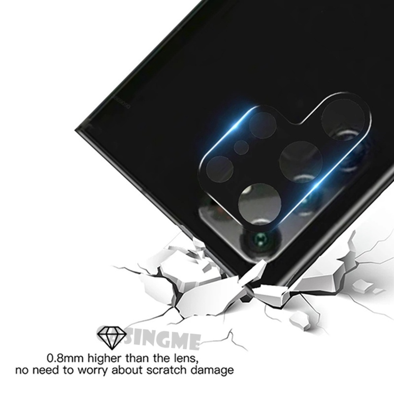 Kính Cường Lực 3D Bảo Vệ Camera Cho Samsung Galaxy S22Ultra S22+ S22 S21 S20 FE Plus Note20 Ultra