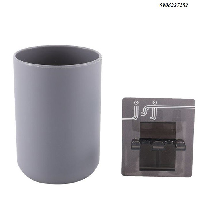 Móc giữ 2 bàn chải dán tường kèm cốc_RE0318