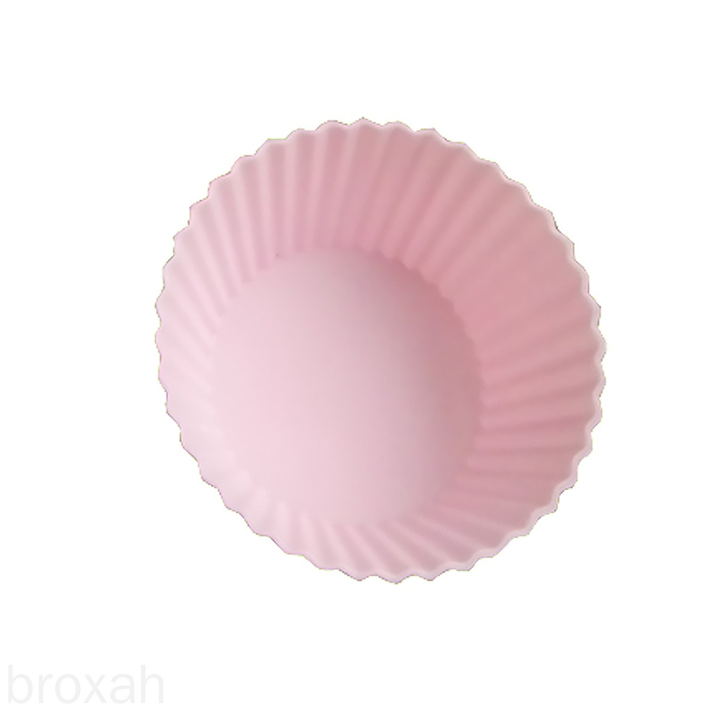 Set 8 cốc silicon để làm bánh cupcake nhiều mùa có thể tái sử dụng tiện lợi