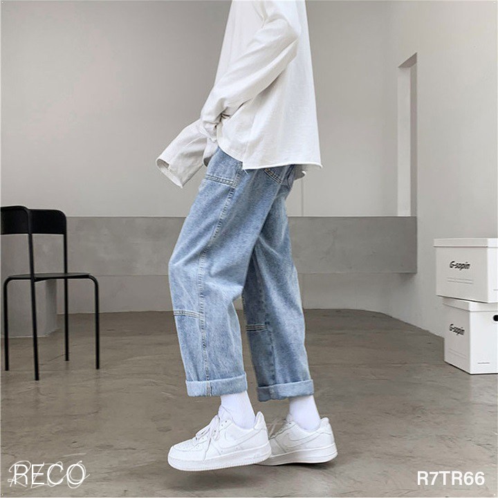 Quần jean nam Hàn Quốc cao cấp dáng rộng Trousers Loose R7TR66 Unisex