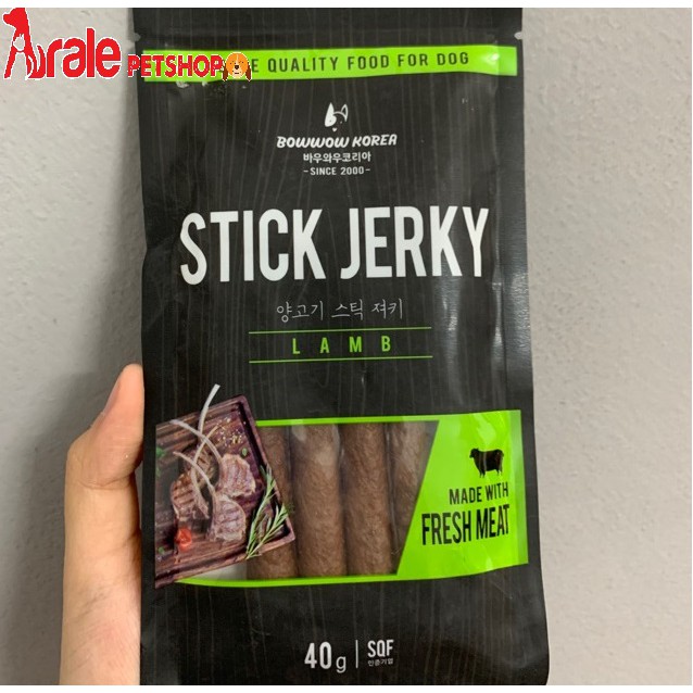 Bánh Thưởng Thịt Cừu Que Cho Chó Stick Jerky