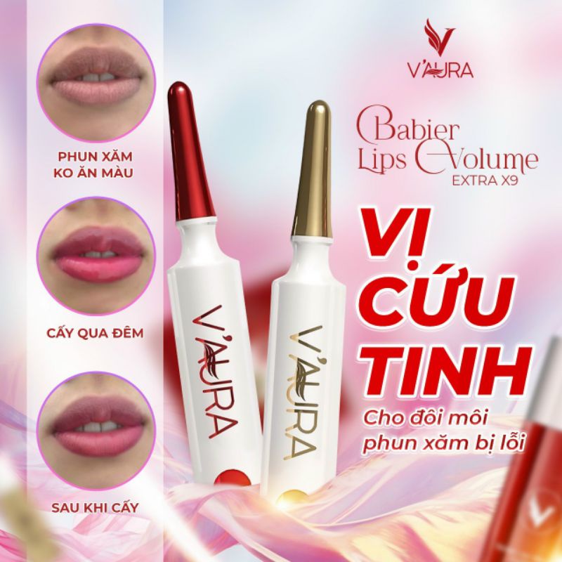 SALE *** Combo Tinh chất Cấy hồng môi Babier Lip Volum