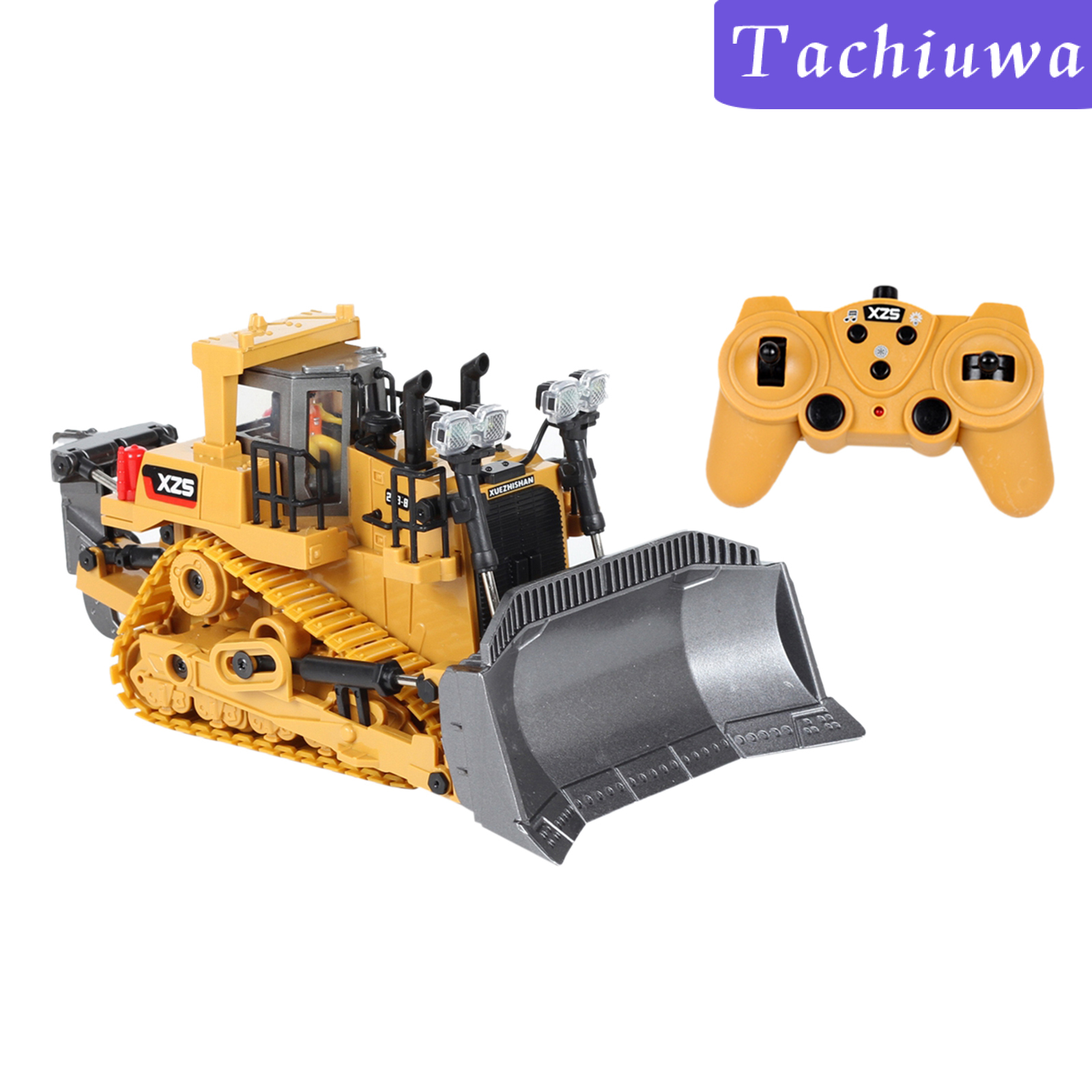 RC Xe Xúc Đất Điều Khiển Từ Xa Có Đèn Và Âm Thanh