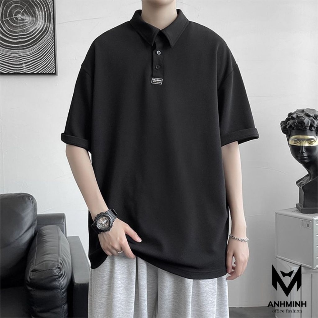 Áo Polo Nam ANHMINH áo thun cổ bẻ form rộng UNISEX áo phông nam cao cấp thời trang Hàn Quốc AT304