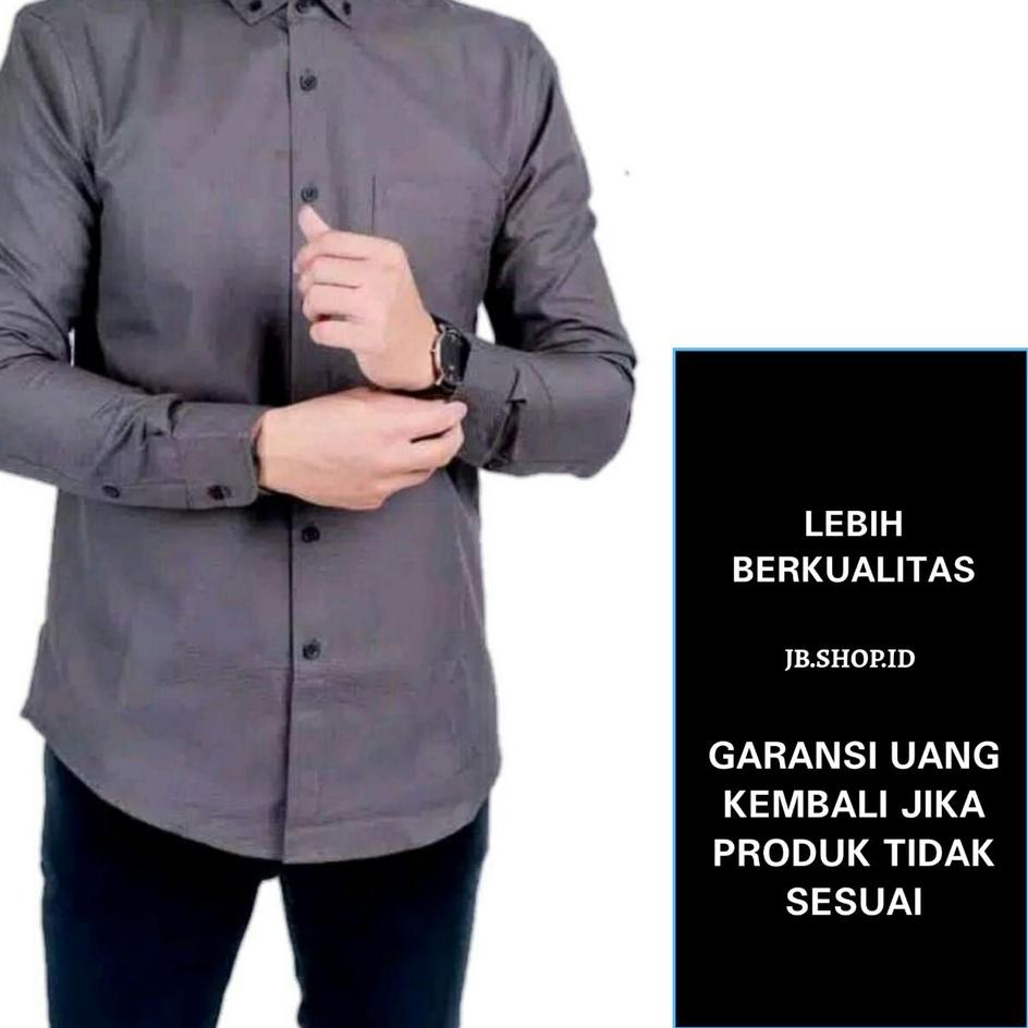 < Prooduk Khlmk > Áo Sơ Mi Trơn Tay Dài Size M L XL Màu Đen Xanh Lá Đỏ Maroon Ld 100cm Ld 104 Cm J8N Cho Nam