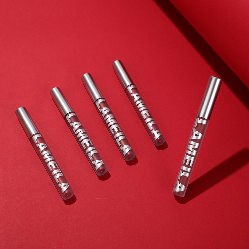 Son kem bóng nhung mịn tint lì Lameila Guicami Novo Velvet Lip Glaze, Son kem lì nội địa trung dưỡng ẩm chống thấm nước