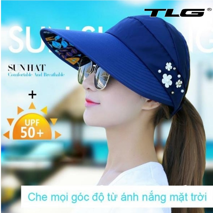Mũ Nón Nữ Chống Nắng Cao Cấp  TI 422 tặng khăn phượt đa năng M 311
