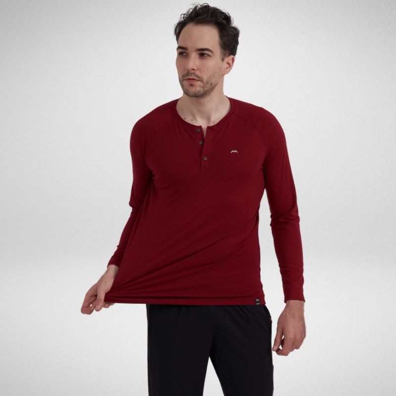 Áo thun dài tay nam Wolmaxx áo henley nam phong cách trẻ trung giữ nhiệt mùa đông | BigBuy360 - bigbuy360.vn