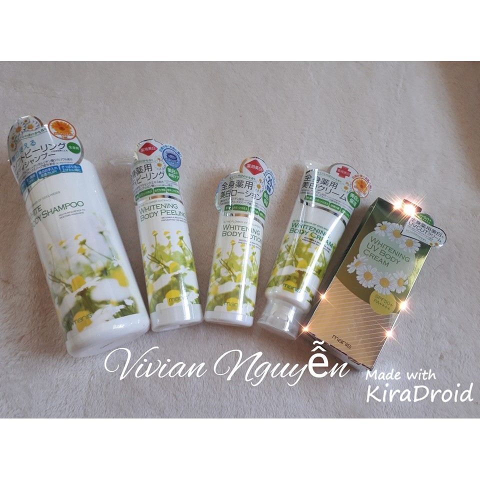 Combo Bộ dưỡng trắng da Manis mẫu Mới