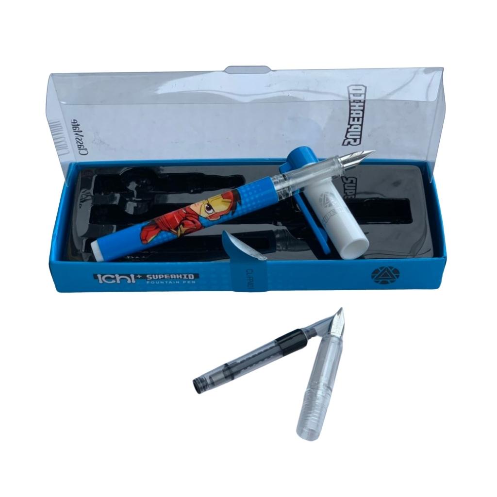 Bút máy Ichi ngòi nét thanh nét đậm Hải Hà classmate hình siêu nhân, công chúa cho bé