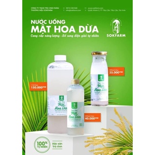 Nước Uống Mật Hoa Dừa sokfarm bù khoáng, bù điện giải