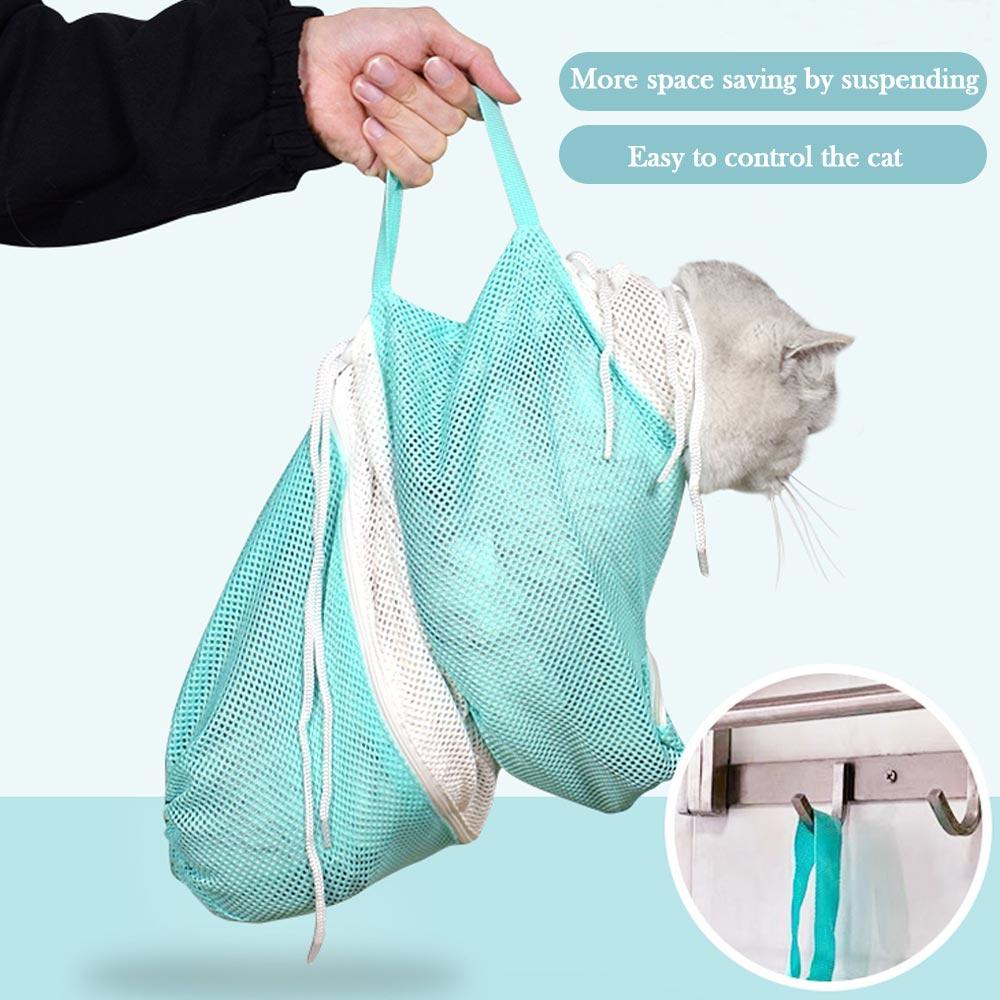 LAYOR1 Túi Tắm Cho Mèo Thoáng Khí Chống Cào Xước Đa Năng