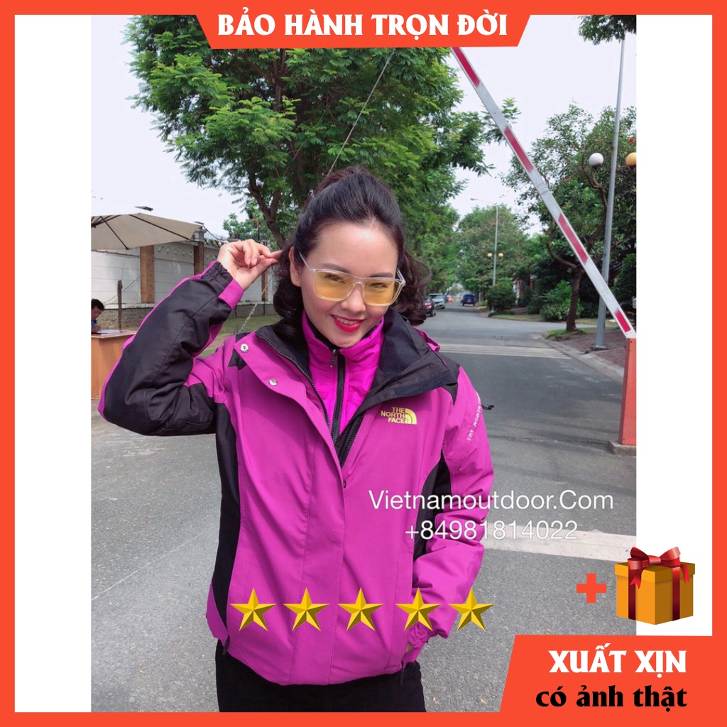 Áo khoác nữ N.F. 3 in 1 lông vũ SIÊU ĐẸP BẢO HÀNH TRỌN ĐỜI