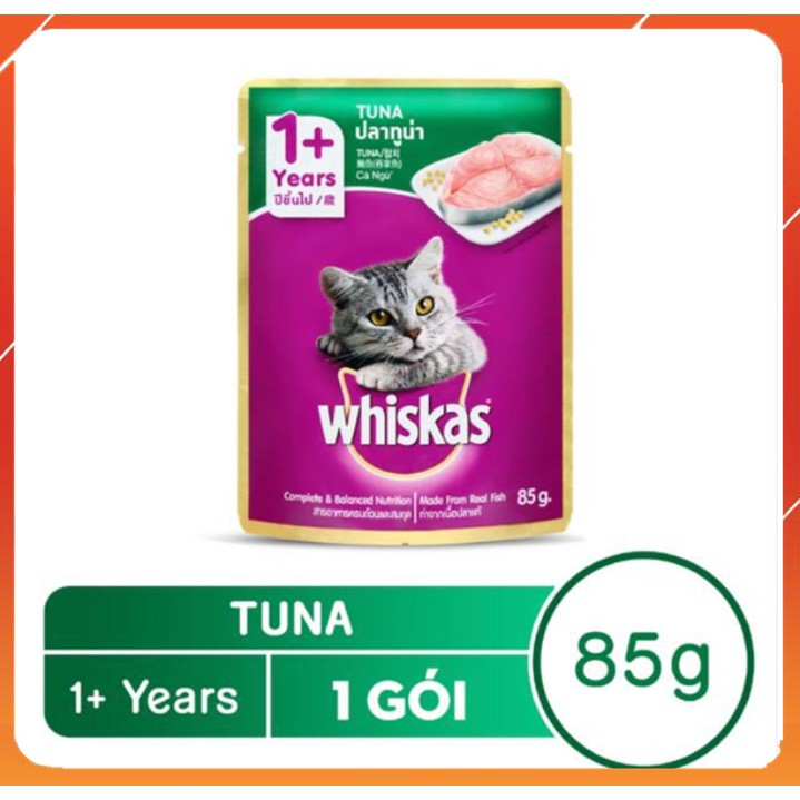 [CAO CẤP] Pate Whiskas cho mèo gói 85gr