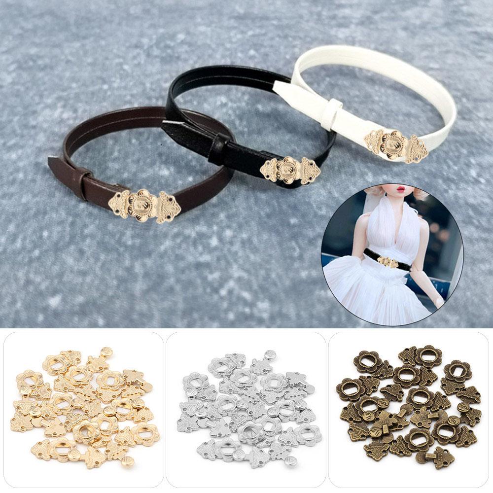 Bộ 10 Nút Thắt Lưng 3 Màu 18mm Dành Cho Búp Bê Orentlii