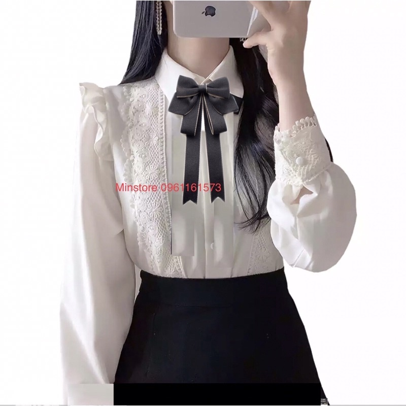 Nơ Cài Áo Sơ Mi Siêu Xinh Thời Trang