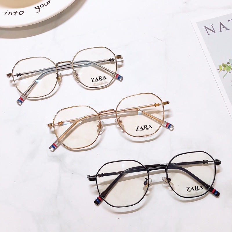 [Gọng kính teen] Gọng kính cận lục giác chất liệu kim loại