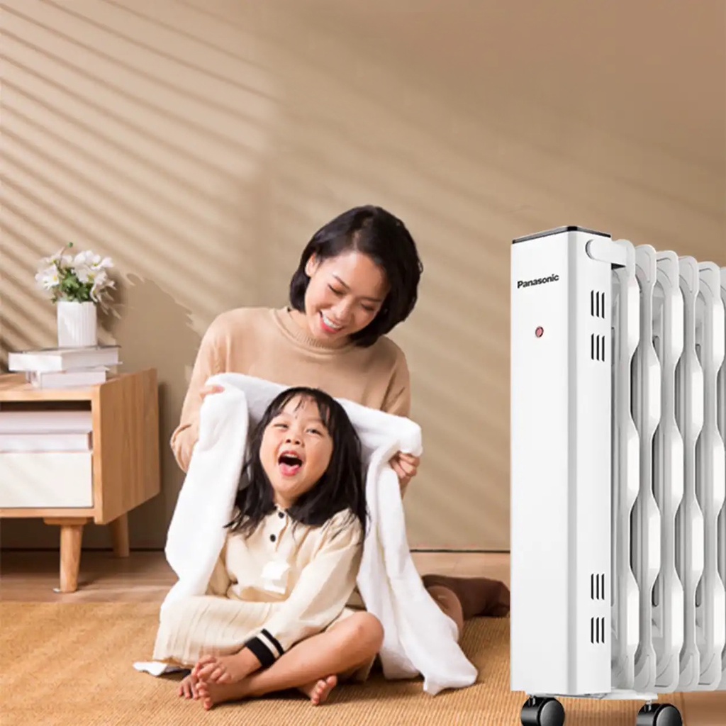 Máy sưởi dầu Panasonic DS-U2221CW, máy sưởi cho mẹ và bé ,sưởi tạo ẩm ,sưởi ấm toàn nhà , sấy khô quần áo