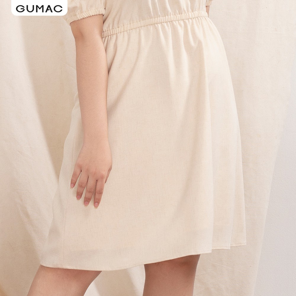 [Mã WABRGULUV giảm tới 100K đơn 249K] Đầm suông nữ oversize 4 nút bọc DA10121 GUMAC | BigBuy360 - bigbuy360.vn