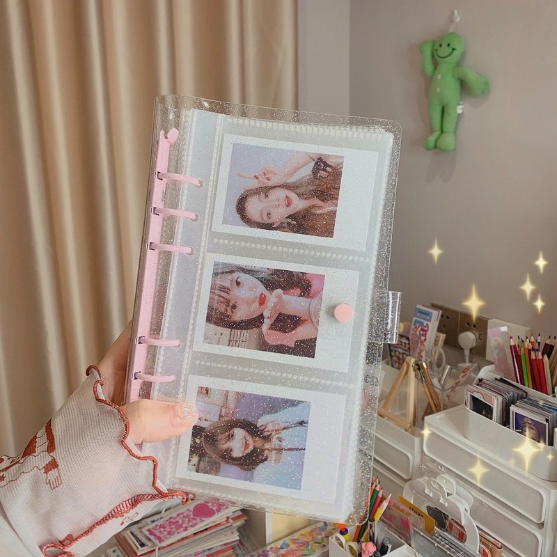 Sổ Còng Binder 3 Ô Dài Đựng Card Kpop Idol Xinh Đẹp (Bán Vỏ Lẻ)