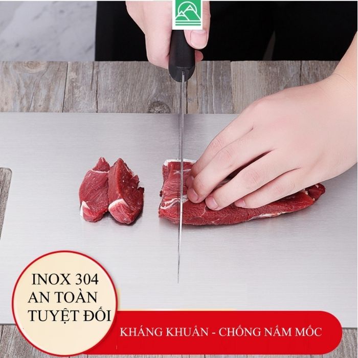 Thớt inox 304 kháng khuẩn hàng cao cấp bảo hành 1 năm