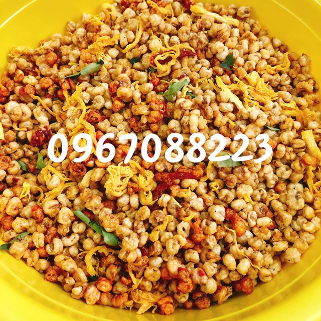 Bắp rang tỏi ớt mix khô gà lá chanh