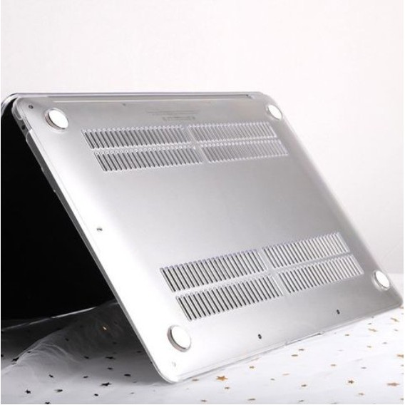 Ốp - Case Macbook Trong Suốt Kèm Phủ Phím ( Tặng Nút Chống Bụi + Kẹp Chống Gãy Sạc )