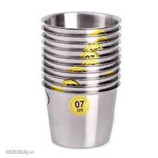 Combo 10 ly đá làm bánh Flan và làm đá tiện dụng 7cm