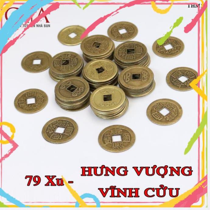 [LỘC] Đồng xu ngũ đế, đồng xu phong thuỷ bỏ bóp ví | Vật phẩm chiêu tài