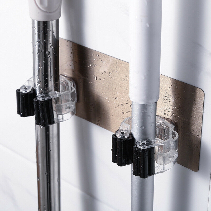 Móc dán tường treo chổi &amp; cây lau nhà &amp; chổi tiện dụng