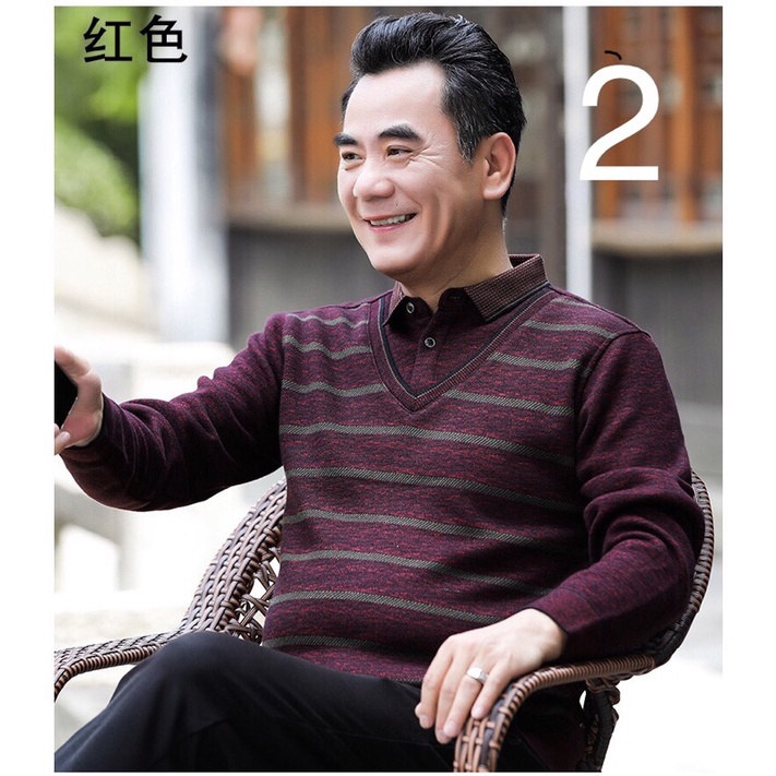 Áo len dài tay cho bố